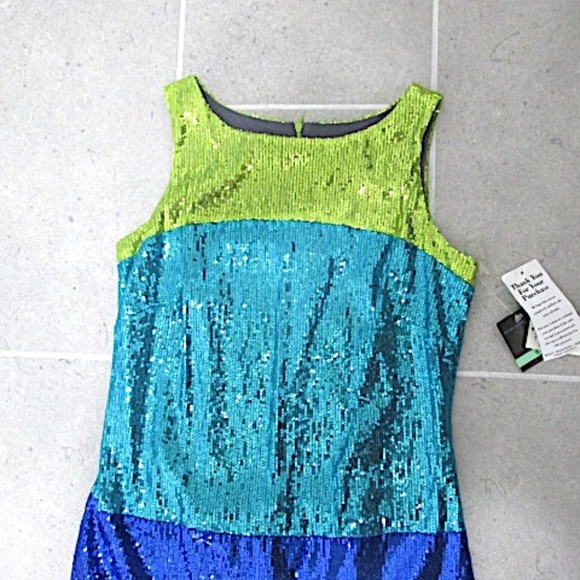 NWT Gabby Skye Sequined Sheath Dress, Size 8 - Picture 6 of 10